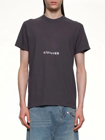 Kidsuper Short-sleeve Logo-detail T-shirt In Blue