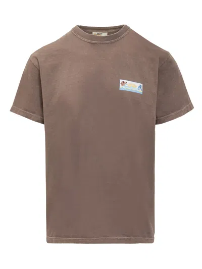 Kidsuper Laundromat Graphic-print T-shirt In Brown