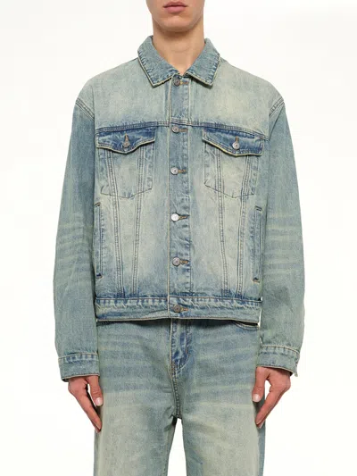 Kidsuper Light Wash Dove Denim Jacket In Blue