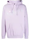 Kidsuper Blend Wave Sweatshirt With Hood And Pouch Pocket In Purple