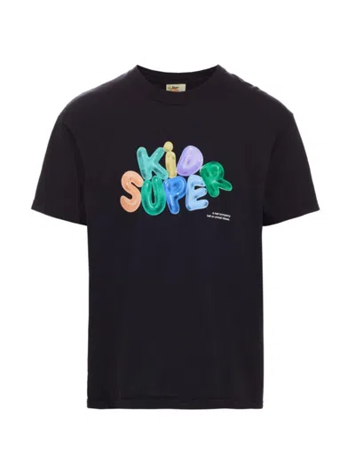 Kidsuper Men's Bubble Logo Cotton T-shirt In Black