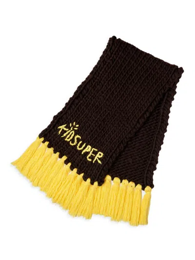 Kidsuper Men's Hand Knit Chunky Scarf In Multi