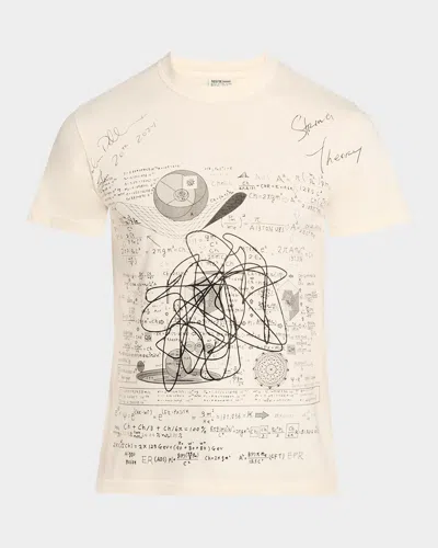 Kidsuper Men's String Theory T-shirt In Cream