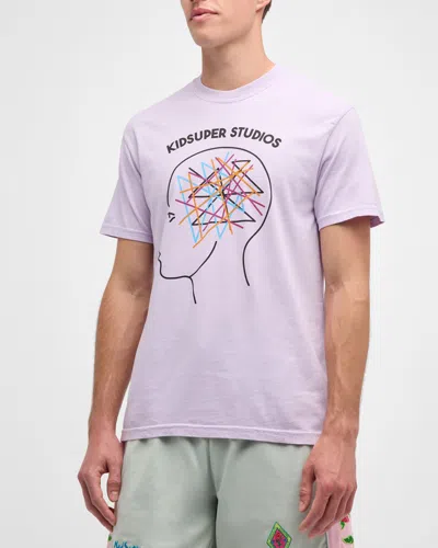 Kidsuper Men's Thoughts In My Head Graphic Tee In Purple
