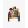 Kidsuper Patchwork Leather Jacket In Multi
