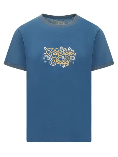 Kidsuper Mini Graphic T-shirt For Kids In Deep Blue