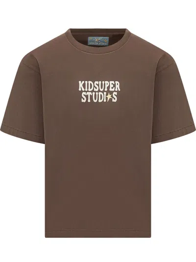 Kidsuper Mini Playful Logo T-shirt In Mocha