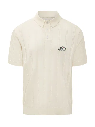 Kidsuper Mini Polo With Embroidered Logo In Cream
