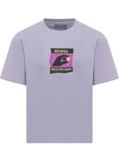 Kidsuper Mini T-shirt With Stampaint Graphics In Lavendar