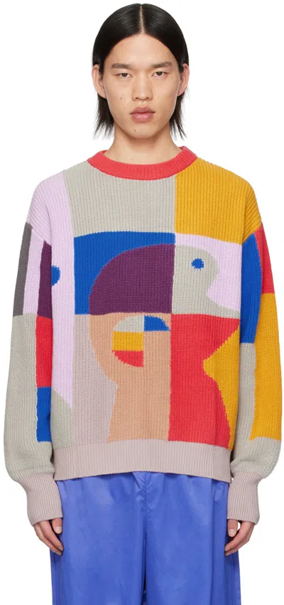 Kidsuper Multicolor Bauhaus Paint Palette Jumper In Multicolour