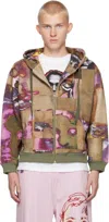 Kidsuper Faces Collage Hooded Jacket In Multi
