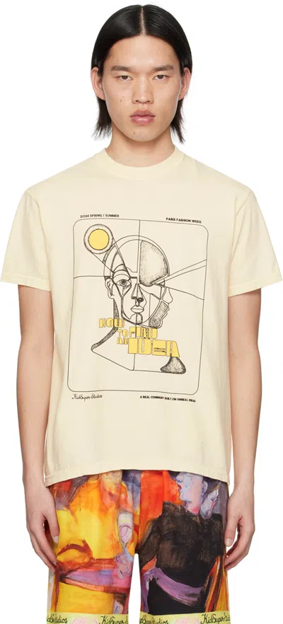 Kidsuper Off-white 'how To Find An Idea' T-shirt In Bone