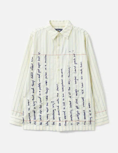 Kidsuper Paper Handwriting Overshirt In White