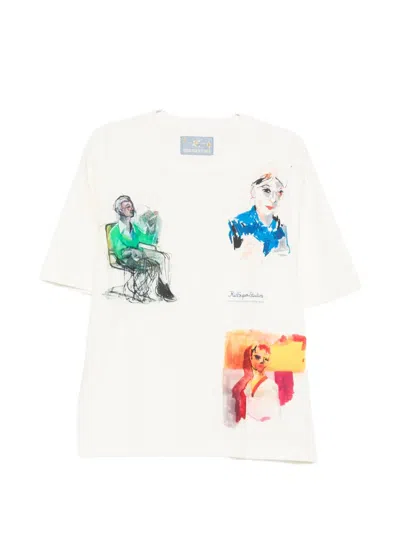 Kidsuper Portrait Print T-shirt In White