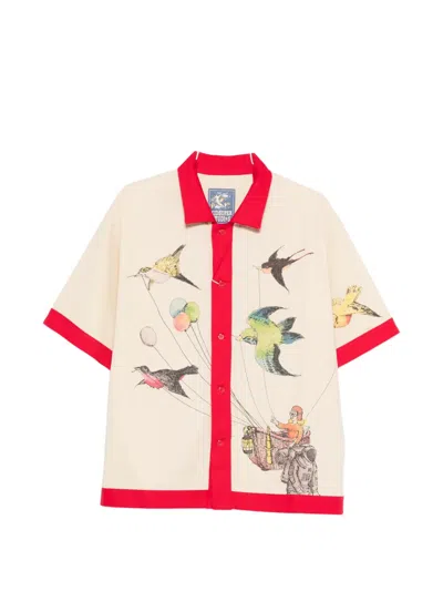 Kidsuper Print Collared Shirt In Multi