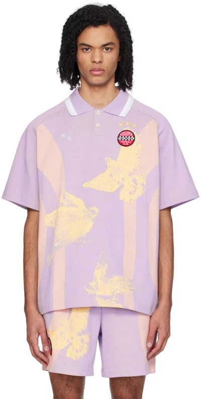 Kidsuper Purple & Pink Puma Edition Polo In Vivid Violet