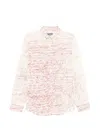 Kidsuper Scribbled Button Shirt In Neutral