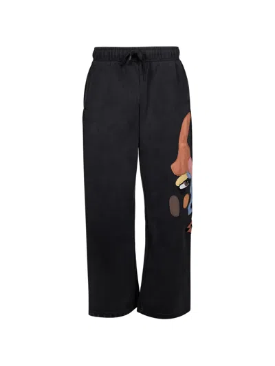 Kidsuper Side Eye Face Track Pants In Black