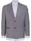 Kidsuper Gray All In 1 Blazer In Grey