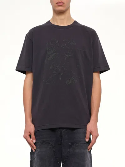Kidsuper Sketched Faces T-shirt In Black