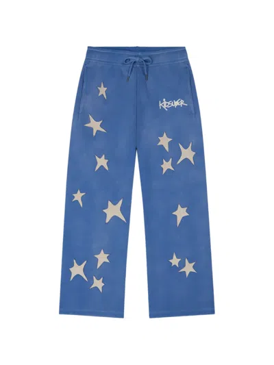 Kidsuper Star Graphic Trousers In Blue