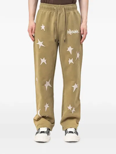 Kidsuper Star-motif Track Pants In Green