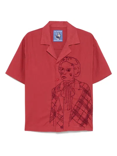 Kidsuper Stitched Woman Shirt In Red