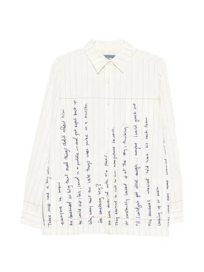 Kidsuper Stripes Text Shirt In Neutral