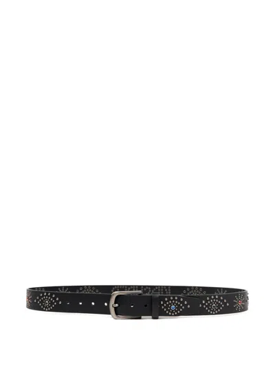 Kidsuper Studded Leather Belt In Black