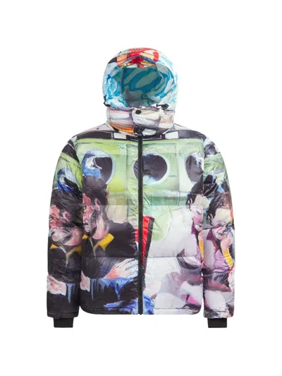 Kidsuper Sunday Mornings Printed Puffer Jacket In Multi
