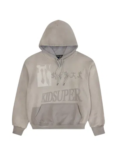 Kidsuper Sun-faded Hoodie In Gray