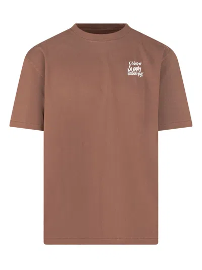 Kidsuper Supply Mini Tee In Brown