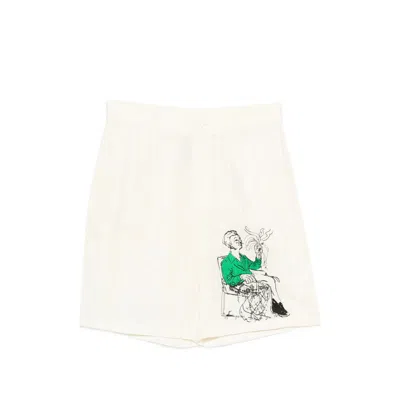 Kidsuper Tailored Tencel Shorts In White