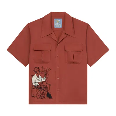 Pre-owned Kidsuper Tecnacolor Dreams Lycra Shirt 'burgundy' | Red | Men's Size S