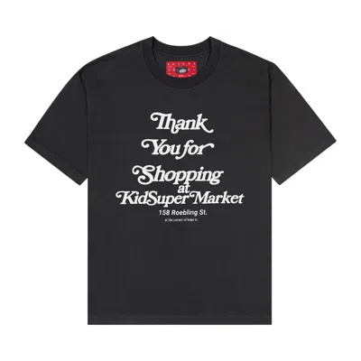 Pre-owned Kidsuper Thank You For Shopping Tee 'washed Black' | Men's Size Xl