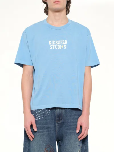 Kidsuper The Boy Who Jumped Moon T-shirt In Blue