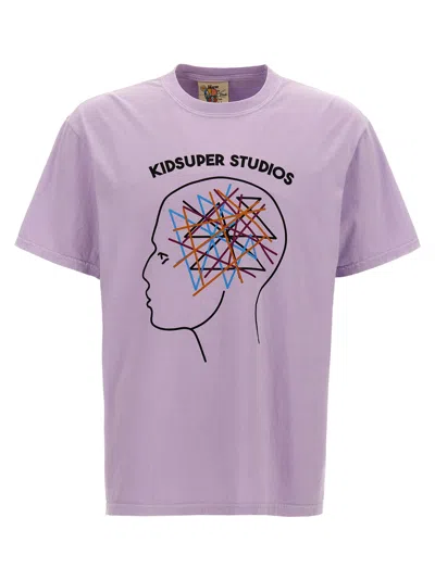 Kidsuper 图案印花棉t恤 In Purple