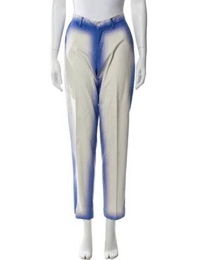 Pre-owned Kidsuper Tie-dye Print Straight Leg Pants In White