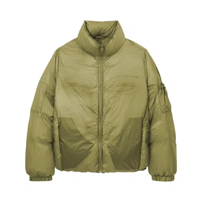 Pre-owned Kidsuper Translucent Face Puffer 'green' | Men's Size Xl