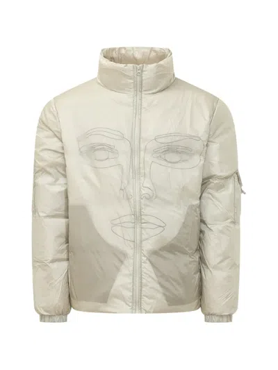 Kidsuper Translucent Face-print Jacket In Multi