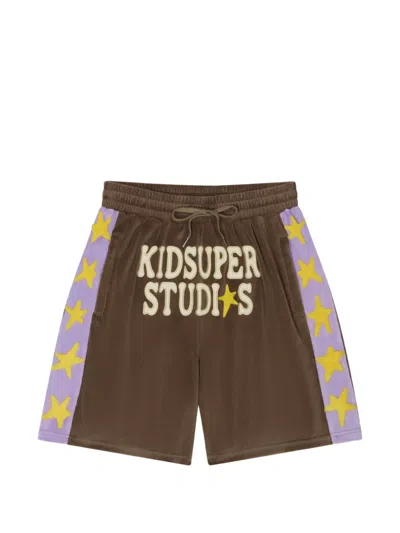 Kidsuper Velour Stars Shorts In Multi