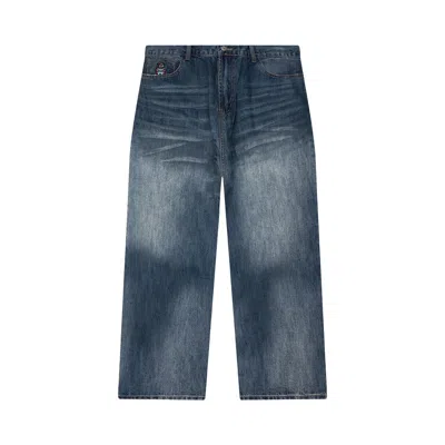 Pre-owned Kidsuper Washed Doves Denim Jeans 'blue' | Men's Size Xl