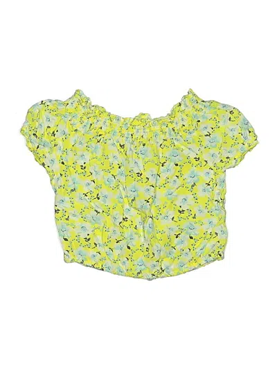Pre-owned Kidtopia Kids' Short Sleeve Blouse In Green