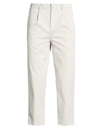Kiefermann Man Pants Light Grey Size Xxl Cotton, Polyester, Elastane In White