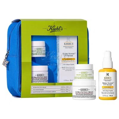 Kiehl's Since 1851 Best Sellers Hydrate & Help Protect Skincare Set In White