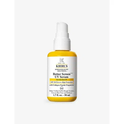 Kiehl's Since 1851 Better Screen™ Uv Serum Spf 50+ Facial Sunscreen 50ml In Transparent
