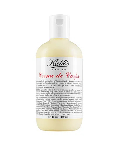 Kiehl's Since 1851 Crème De Corps Refillable Hydrating Body Lotion With Squalane 8.4 oz/ 250 ml In Bottle