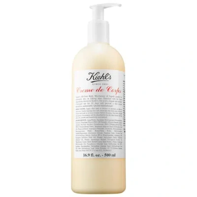 Kiehl's Since 1851 Crème De Corps Refillable Hydrating Body Lotion With Squalane 16.9 oz/ 500 ml In Bottle