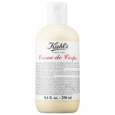 Kiehl's Since 1851 Crème De Corps Refillable Hydrating Body Lotion With Squalane 8.4 oz/ 250 ml In Bottle