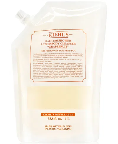 Kiehl's Since 1851 Grapefruit Bath & Shower Liquid Body Cleanser Refill Pouch, 33.8 Oz. In No Color